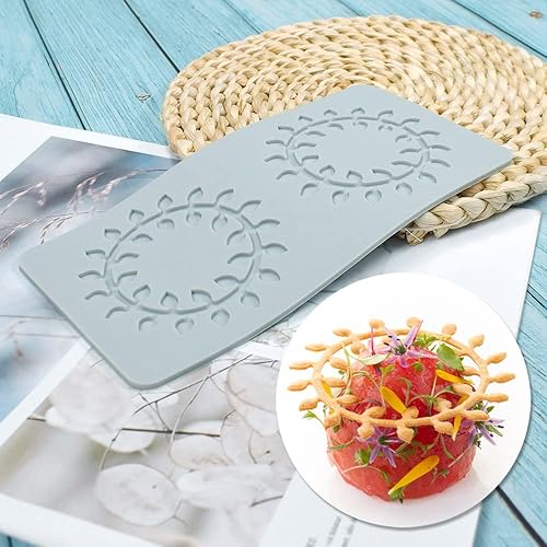 Miniatura 1 de Molde de encaje de hojas huecas 3D, molde de encaje de silicona con formas de flores de múltiples hojas para decoración de pasteles, tapete de