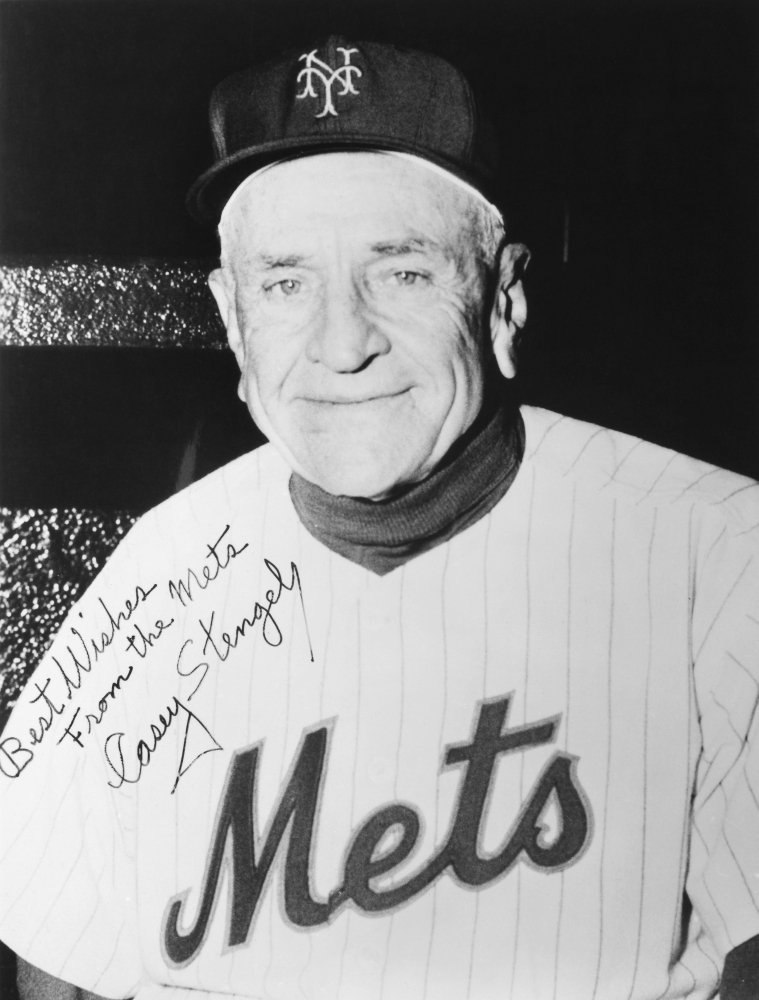 Casey Stengel (1890-1975) Ncharles Dillon Stengel American Baseball Player And Manager Photographed While Manager Of The New York Mets C1963 Poster Print by (24 x 36)