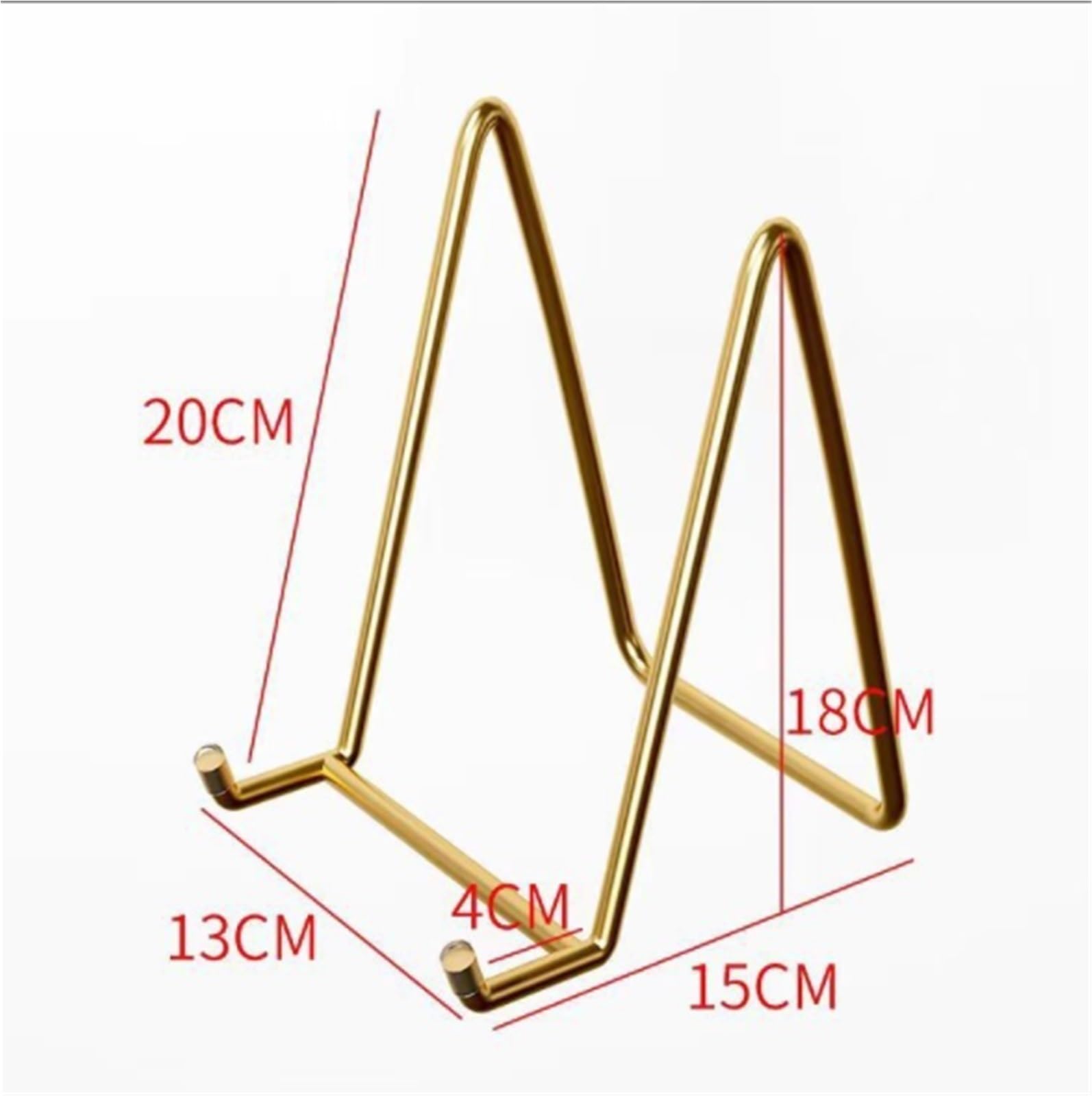 Atril para Libros Lectura El Soporte For Libros De Recetas Mantiene Fácilmente Un Libro De Cocina O Un Libro De Recetas Abierto For Cocinar Fácilmente. Estante De Recetas(Gold,20cm)