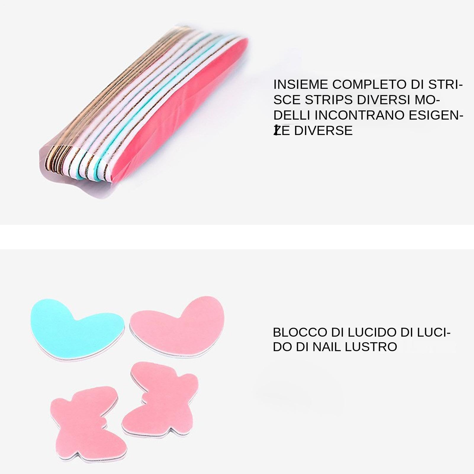 Kit Per Manicure Giapponese, Set Rinforzante Per Unghie, Kit Per Cura Delle Unghie Con Buffer E Lime, Strumento Professionale Per Lucidatura– Ideale Per Principianti, Uso Domestico E Saloni