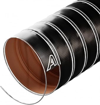 70mm Black Silicone Air Ducting 1 Metre