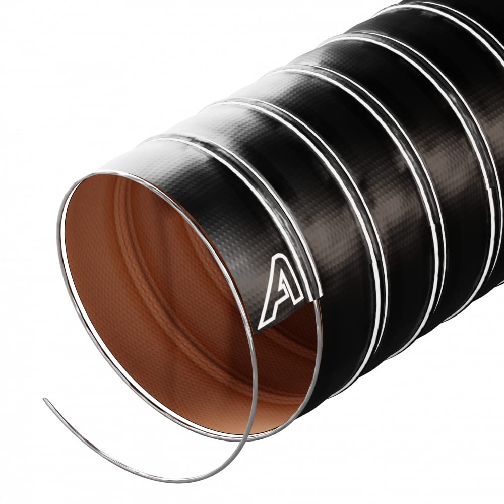 Ap Automotive Black 70Mm Silicone Air Ducting 2 Metre