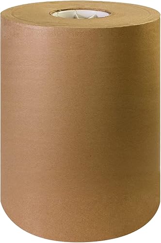 Box USA Moving Paper Rolls Kraft, 12" x 1200' 1-Pack | Recycled Paper Roll for Packing, Shipping and Storage