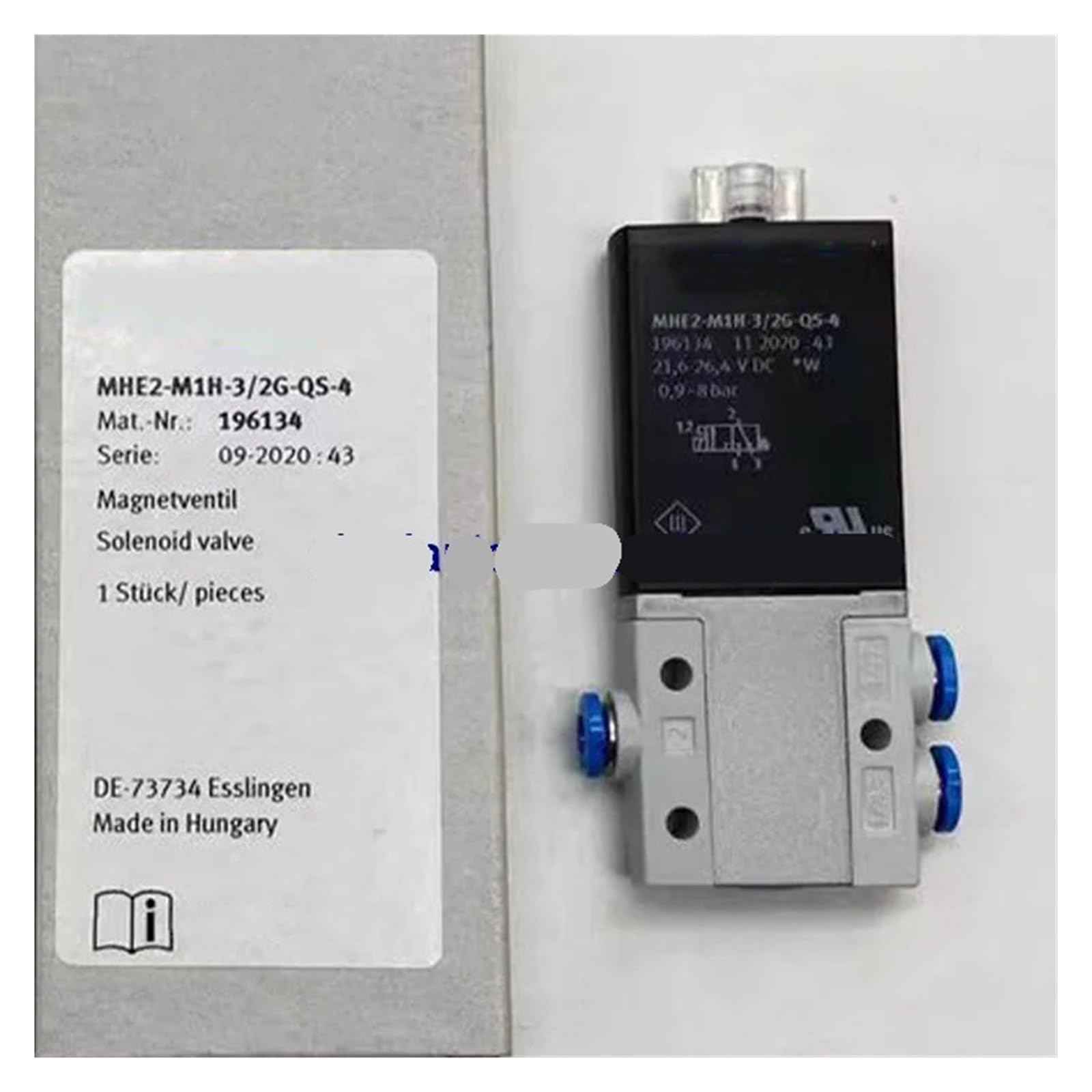 CXDFRSER Solenoid Valve MHE2-M1H-3/2G-QS-4 196134 MHE2-M1H-3/2G-QS-4-K 196136(196136)