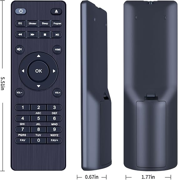 Remote Control Fit for Majority Homerton CD Player DAB+ Radio
