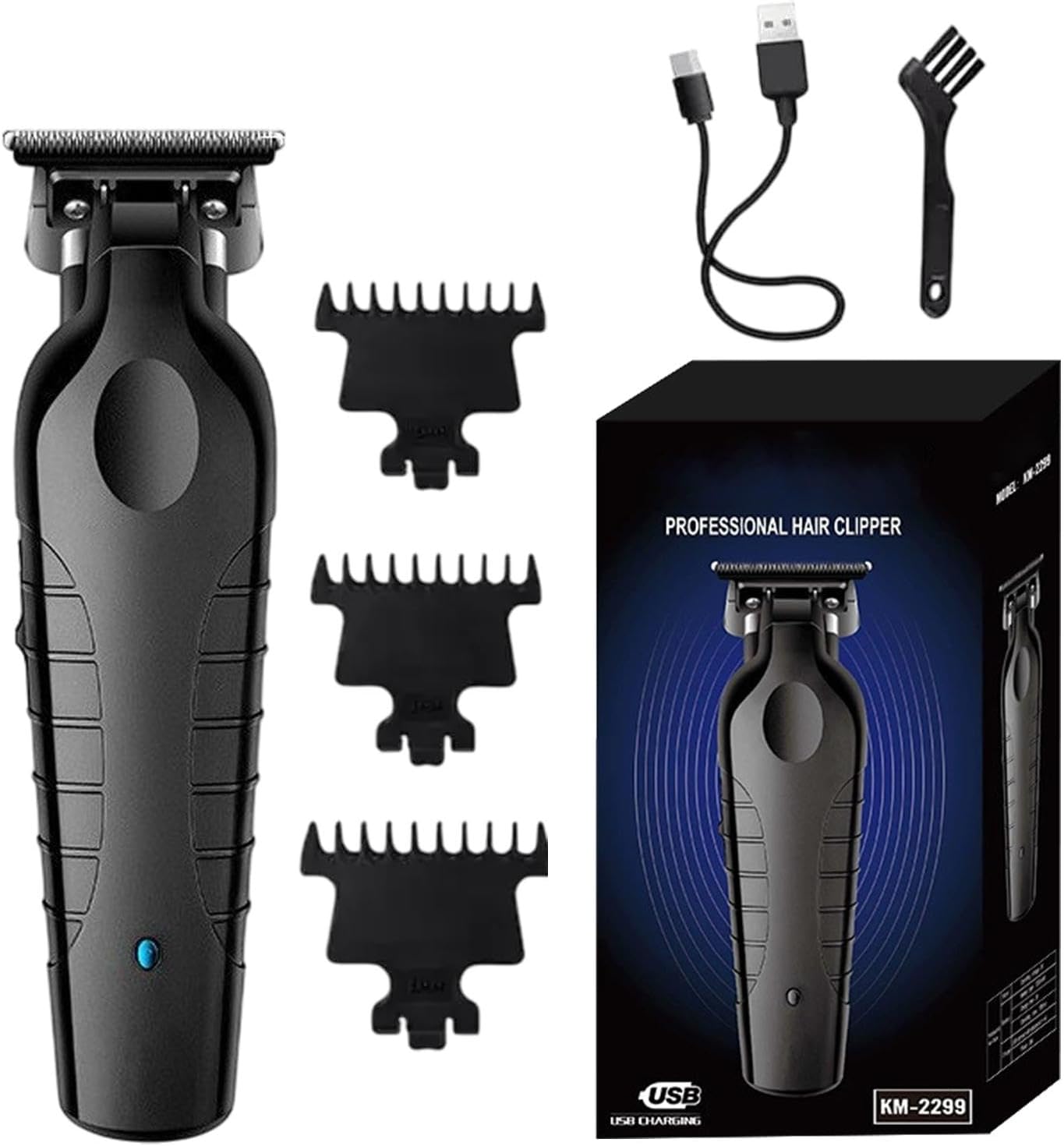 Mens Grooming Trimmer, High-Speed Electric Hair Clipper for Home, Travel, Cordless Barber Shaver for Father, Husband, Boyfriend, 5.91×1.77 Inches, Black Mens Grooming Trimmer, High-Speed Electric Hair Clipper for Home, Travel, Cordless Barber Shaver for Father, Husband, Boyfriend, 5.91×1.77 Inches, Black