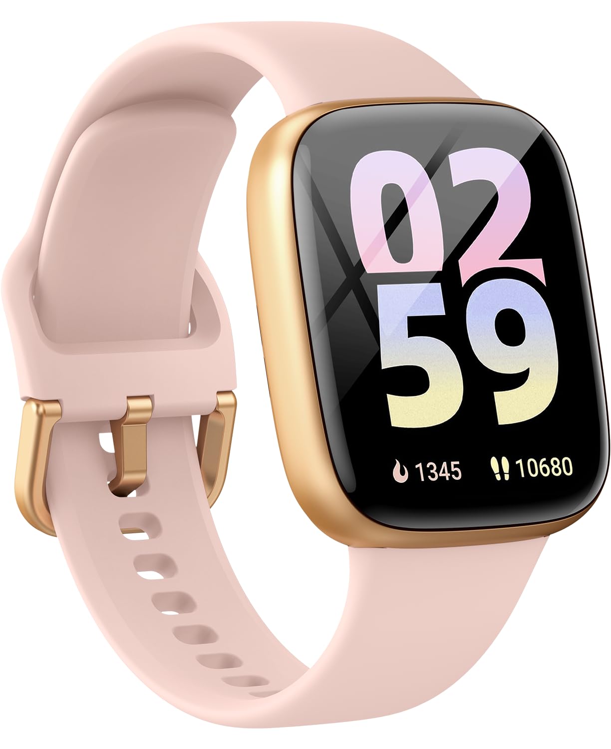 Gydom Smart Watch for Women/Men [1.85" AMOLED Screen Answer/Make Calls] Fitness Trackers with Heart Rate/Sleep/SpO2 Monitor Compatible Android & iPhone, 120+ Sports, IP68 Waterproof Reloj para Mujer Blush Pink
