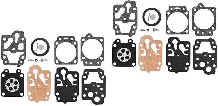 2set Carburetor Repair Rebuild Kit Compatible for SCREWFIX Titan TTL488GDO 25cc WALBRO K20-WYJ Honda GX25 GX35 Echo Husqvarna 753-1225