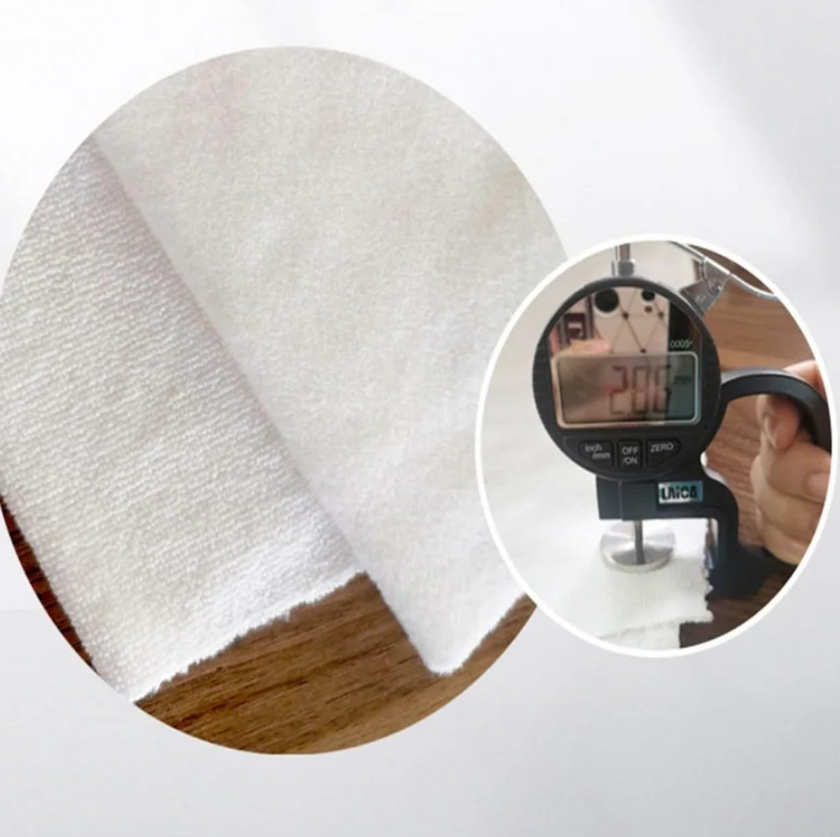 Super Soft Self Adhesive Silent Hook and Loop Fastening Fabric DIY Clothing Accessories DIY Handmade Materials, 20x30cm (White)
