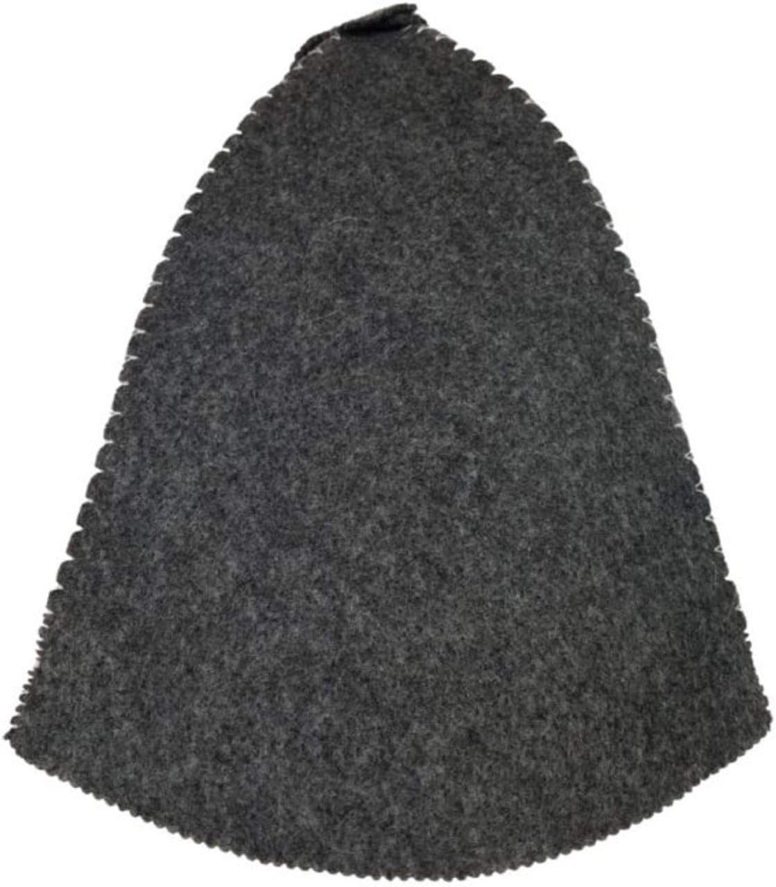 RussianBear Set 3 Gray Wool Mixture Hat for Sauna Banya Bath House Head Protection Unisex (3)