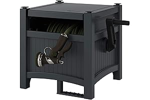 Suncast Hose Slide Trak Outdoor Hose Reel with 100-Foot Capacity