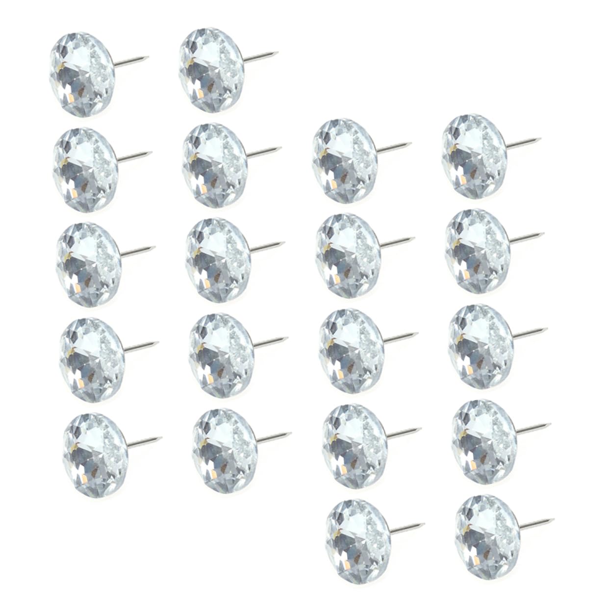 Boutons de canapés en cristal 16mm clous décoration couture tête de lit