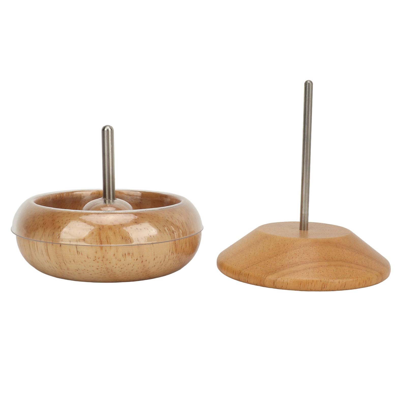 XGOUGUAAU Spinner de cuentas para hacer joyas, pulsera de madera con cuenco de cuentas y agujas para abalorios de ojo grande para hacer joyas de cuentas