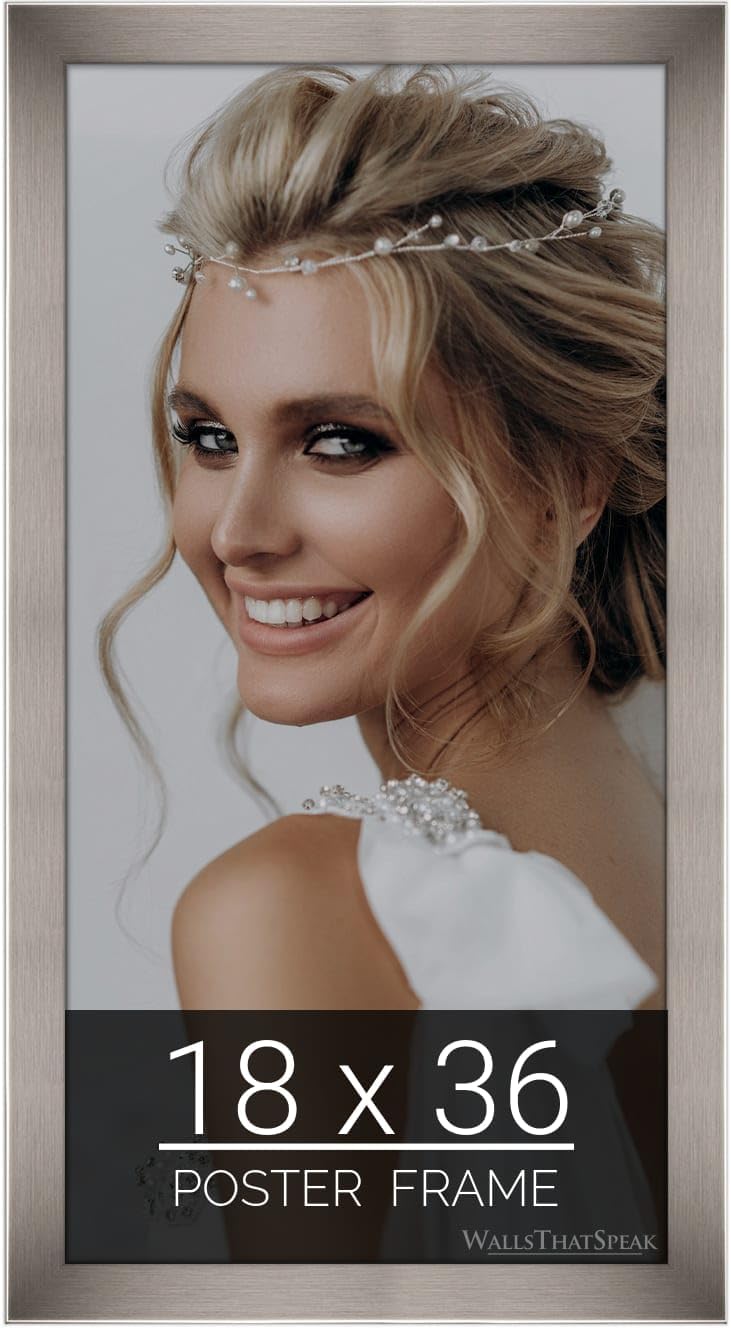 wallsthatspeak 18x36 Stainless Picture Frame for Puzzles Posters Photos or Artwork