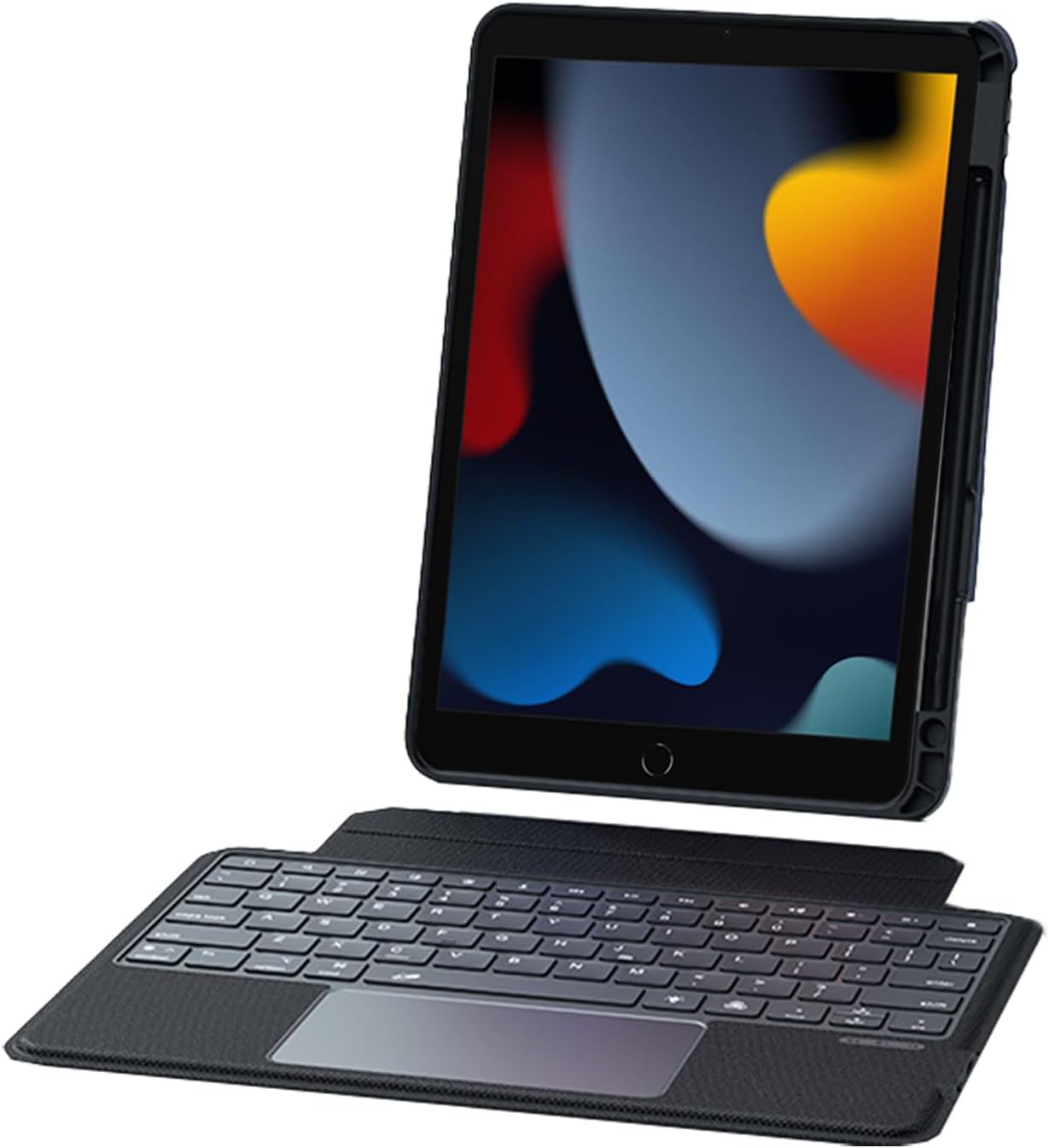 Detachable Keyboard Case for iPad 9th/8th/7th 10.2 inch, iPad Air 3rd Gen 10.5" (2019), Pro 10.5" (2017), Magnetic Wireless Bluetooth Keyboard, Smart Keyboard Case with Back-lit and Pen Holder,Black