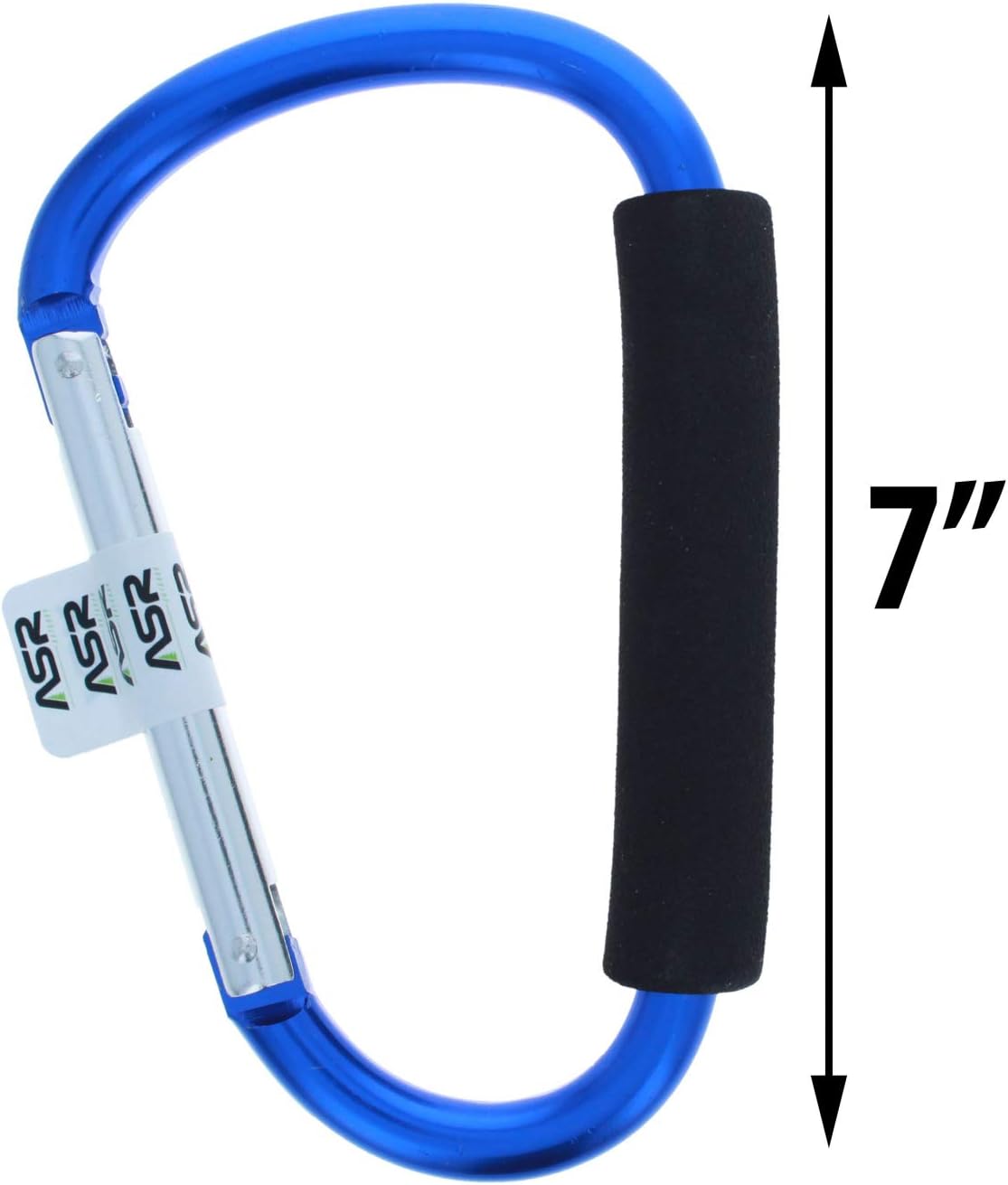 ASR Outdoor 6-Pack Aluminum Multi-Color Carabiner Spring Clip Keychain (Many Sizes, Colors)