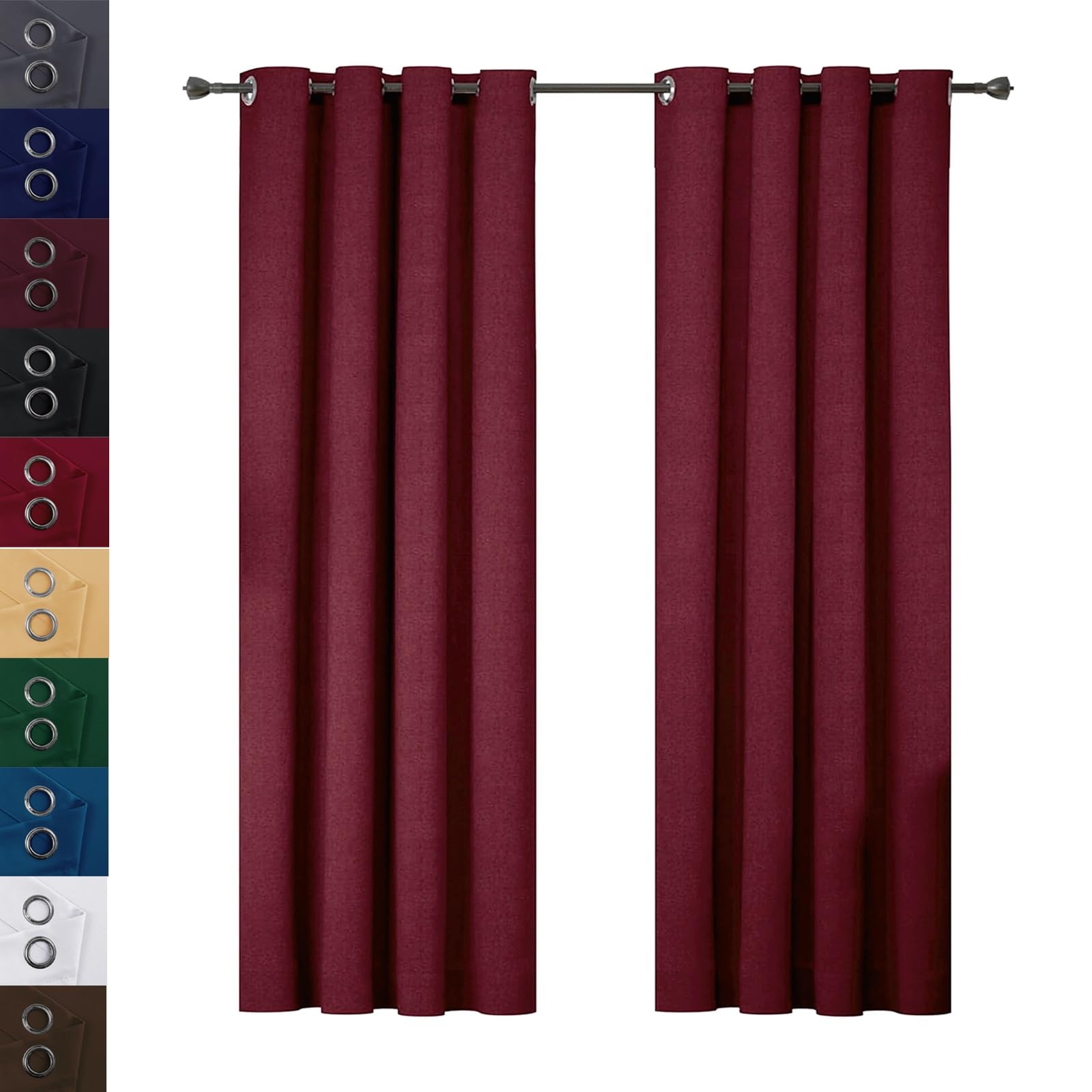 Rideaux occultants thermiques phoniques isolants 230x170 rideau anti froid pour maison et salon