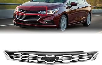 Front Bumper Upper Grille Grill Replacement for 2016-2018 Chevrolet Cruze Black