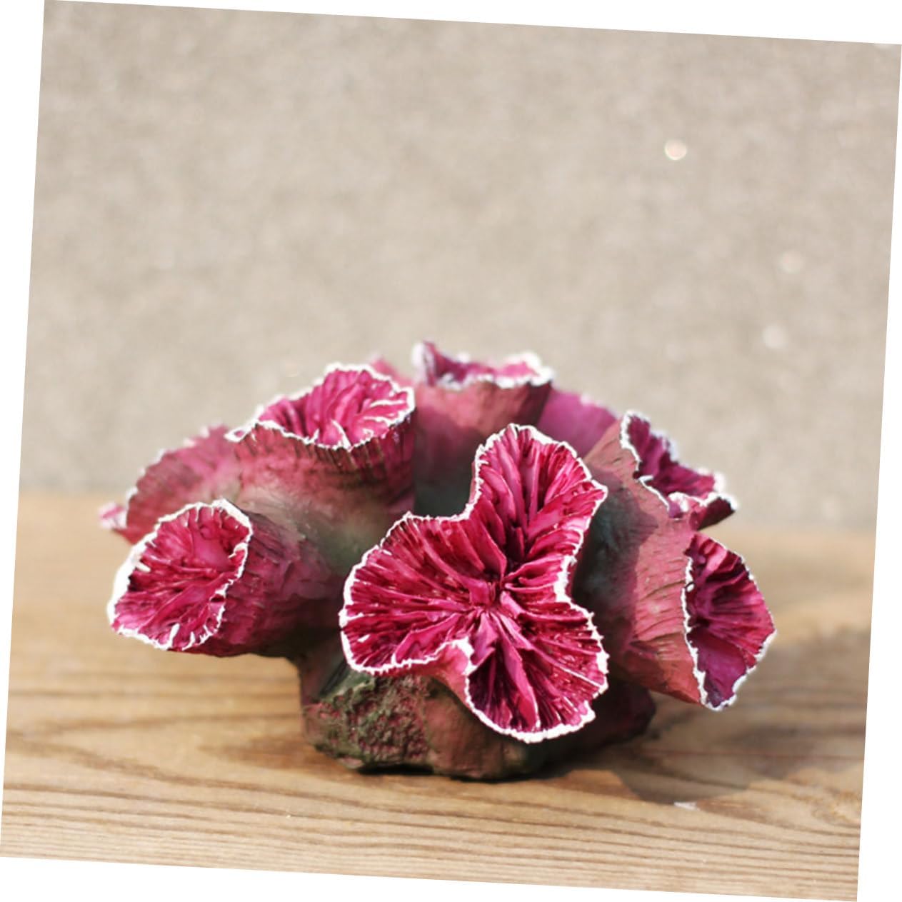 3pcs Aquarium Coral Fake Coral Reef Fish Tank Ornament Fake Coral for Saltwater Tank Artificial Coral Resin Crafts Dog Rubber Chew Stick Fish Tank Decor Purple