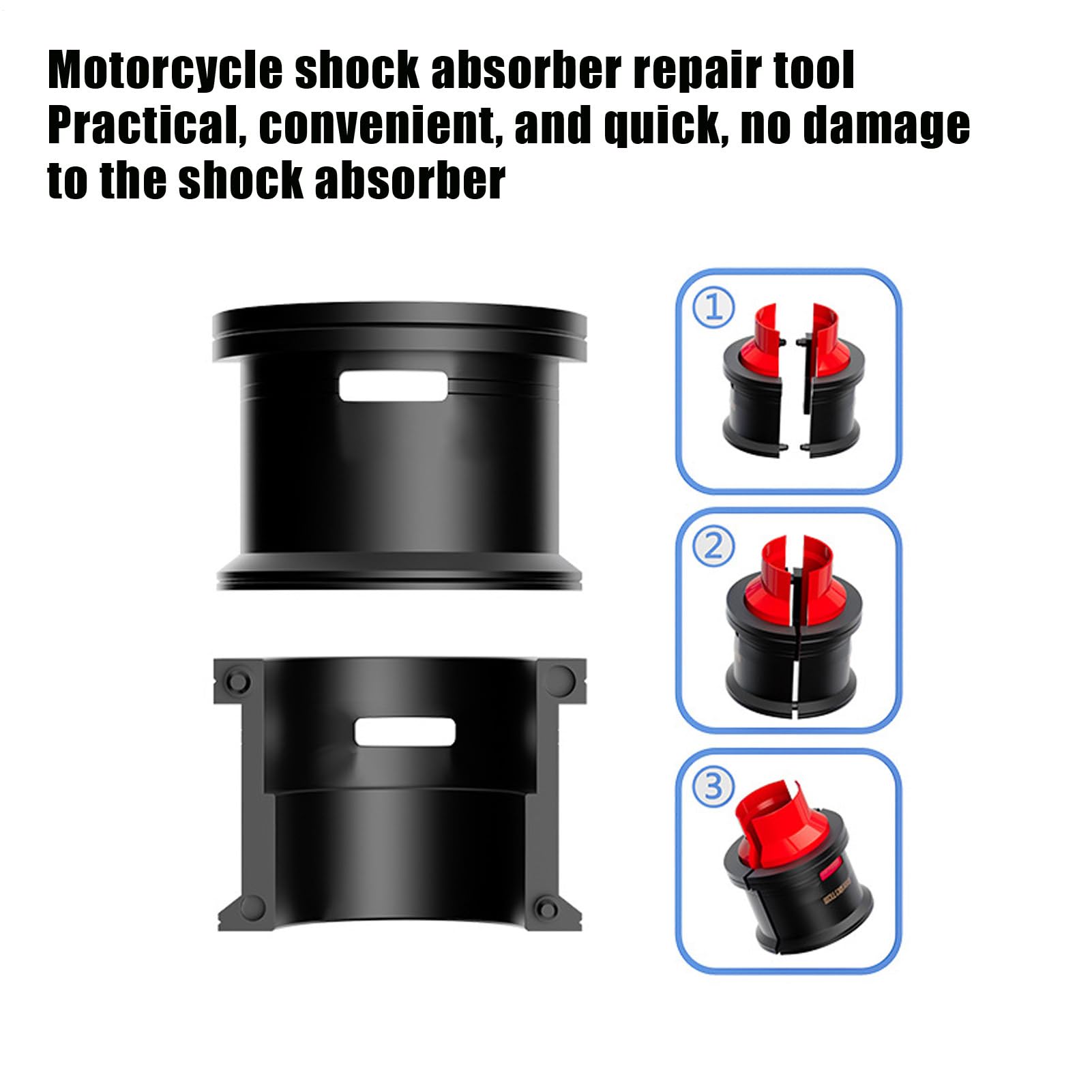 Kit Installatore Guarnizioni Set di Attrezzi per Ammortizzatori | Attrezzatura Antiscivolo per Ammortizzatori e Guarnizioni Olio Per Manutenzione Moto Offroad Garage Officina Casa
