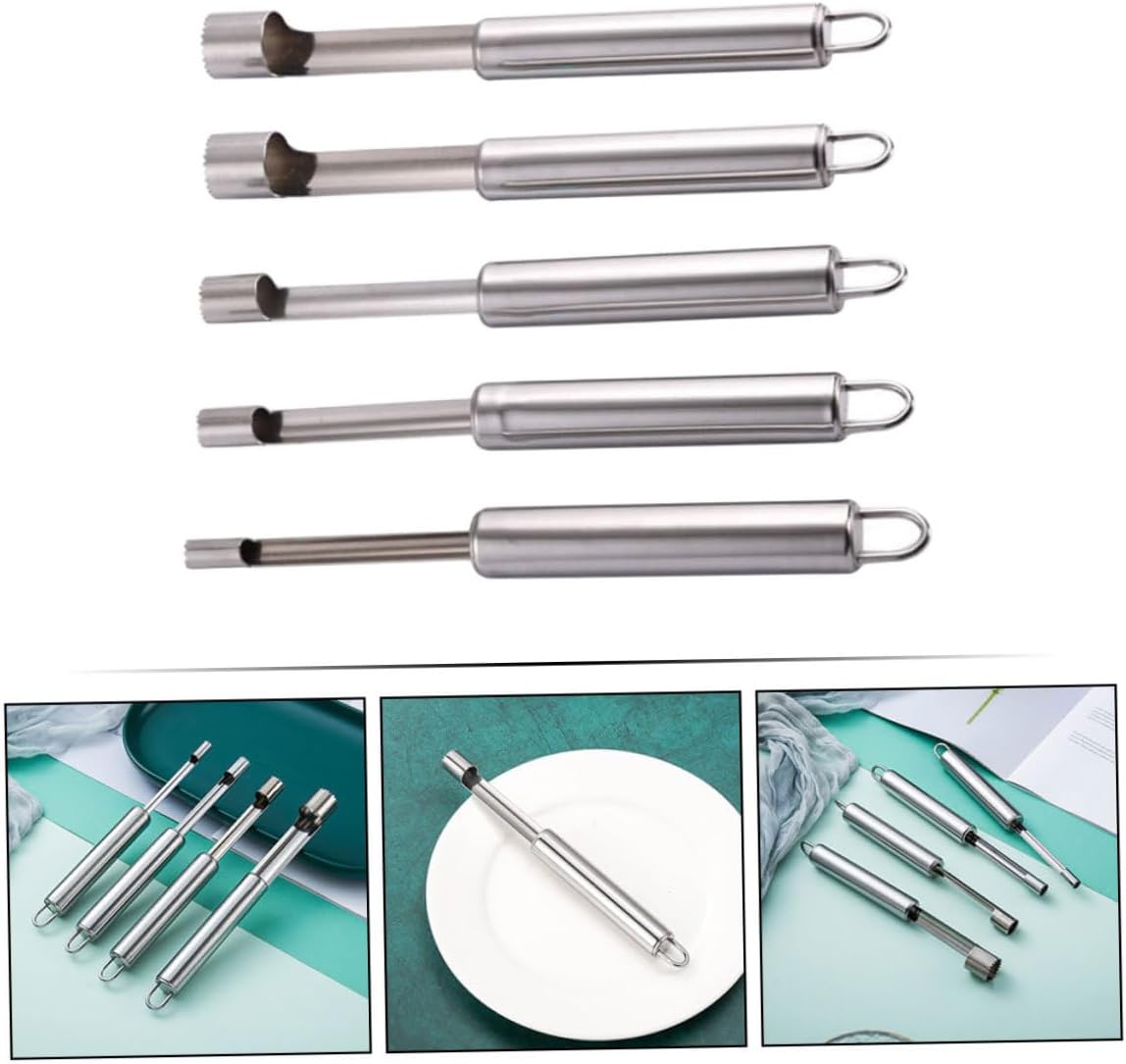 5 Pcs Stainless Steel Red Dates Cherry Core Remover Tool image 4
