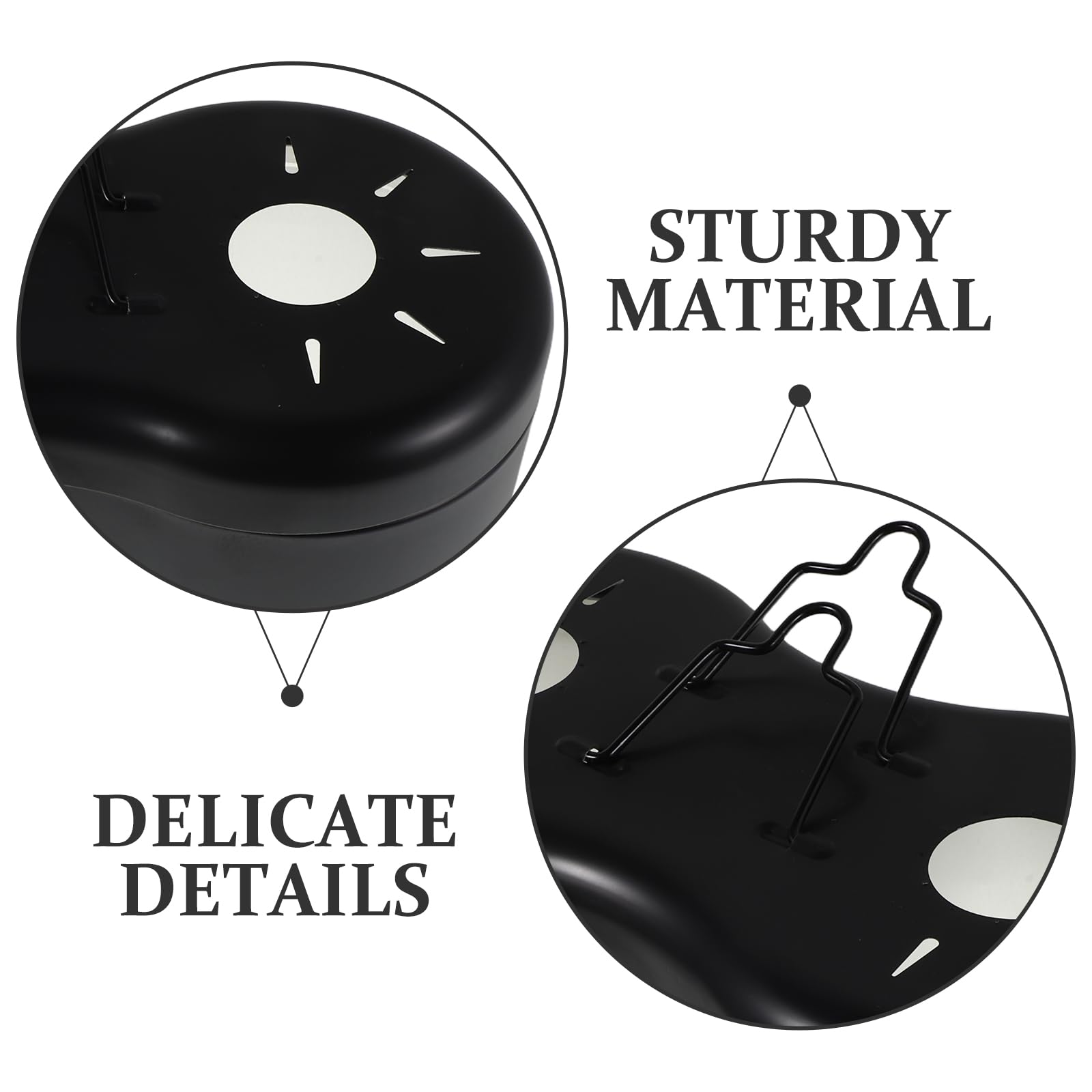 Lampada con Doppio Paralume in Alluminio Nero per Rettili e Sicurezza Affidabile Efficienza Luminosa Migliorata per Rettili e Serpenti in Terrari di Vetro