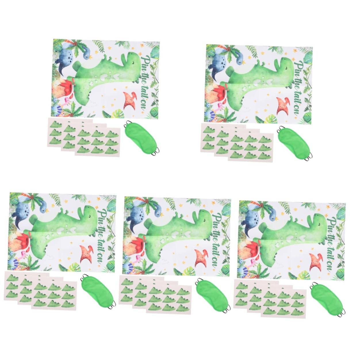 Cabilock 5 Set Di Adesivi Murali Innovativi Per Feste Di Compleanno A Tema Dinosauro Per Camerette Di Ragazzi E Ragazze Facili Da Staccare E Attaccare