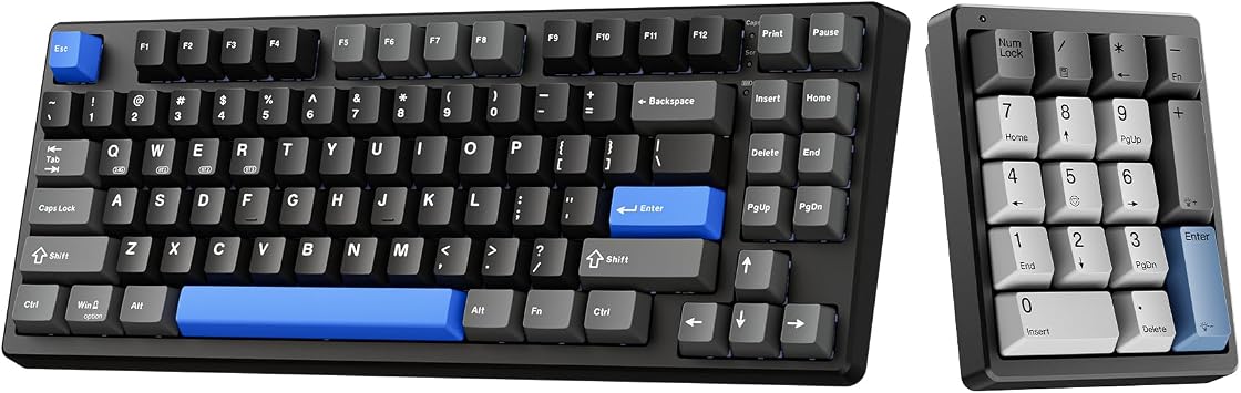 Kisnt KN85 Wireless Mechanical Keyboard&KN17 Mechanical Number Pad