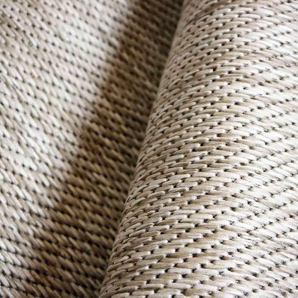 OLIVO.shop Tappeto Esterno Terrazzo e Balcone, Tappeto Interno Esterno in Polipropilene per Giardino e Patio, Antiscivolo, Look Naturale, RESORT (BEIGE, 120x180 cm)