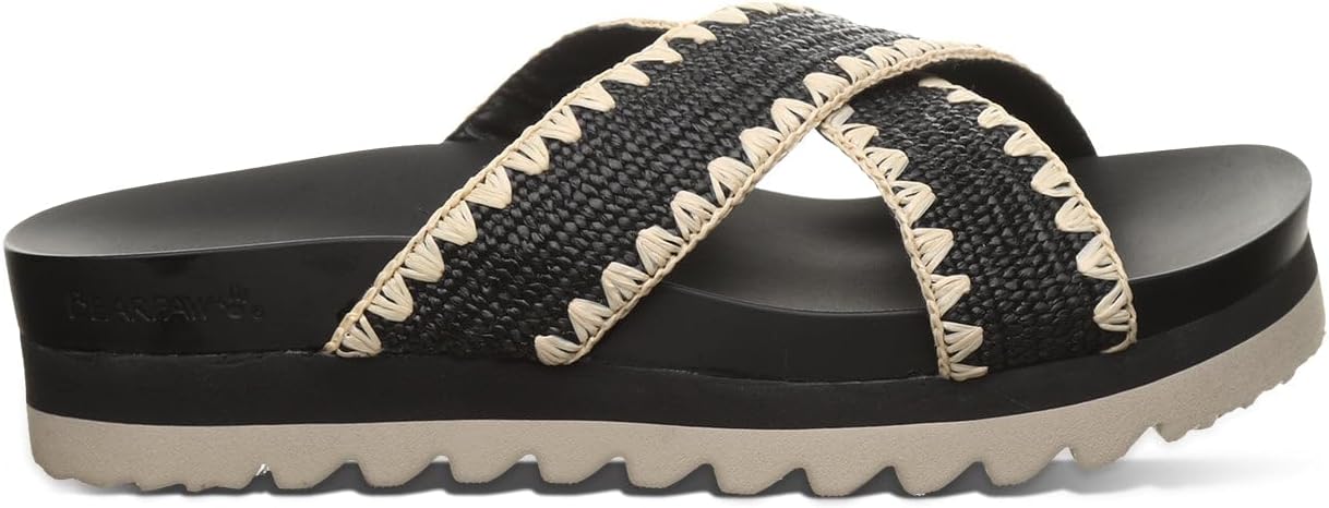 BEARPAW Women's Carina Black Sandal