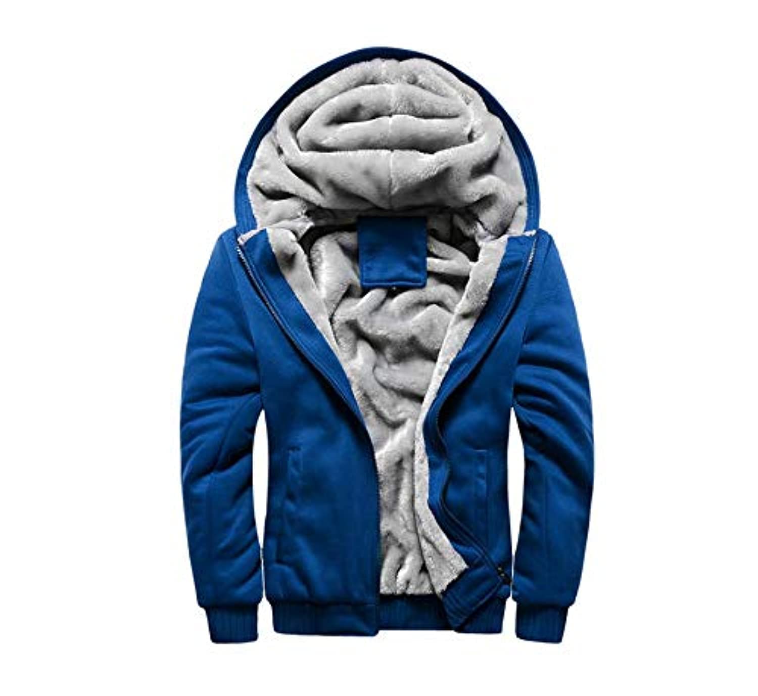 Buy Men's Clothing Winter Couple Hoodies Plus Velvet Hooded Zip Jacket