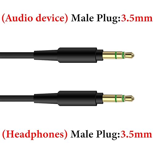 Miniatura 3 de GEEKRIA Cable de audio compatible con auriculares Sony Inzone H9 II, WH-1000XM6/1000XM5/1000XM4, WH-XB910N/XB900N, WH-CH720N, cable estéreo de