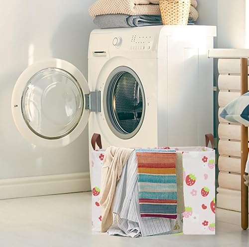 Miniatura 53 de Cesta de almacenamiento rectangular con asas, cesta de almacenamiento plegable, caja de libros, cesta de regalo (calabaza enojada)