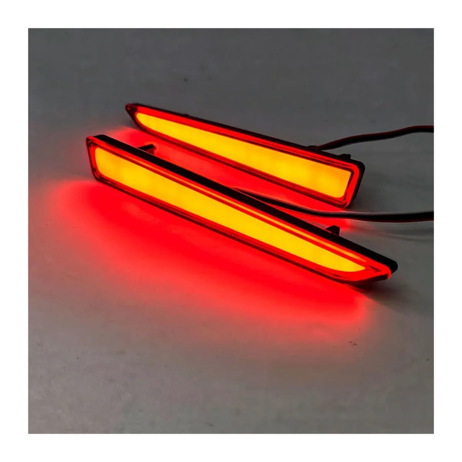 Pasuje do T0y0ta podnieść Daihatsu Tanto G LA650 LA600S lampy tylnego zderzaka samochodu tylna lampa reflektorowa hamulec Stop światła DRL akcesoria 2 sztuk(Smoke lens)