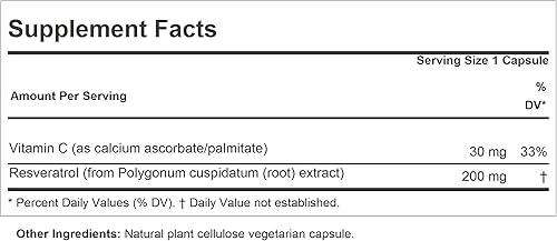 Miniatura 2 de ANDREW LESSMAN Resveratrol-200mg - 180 Cápsulas - Vino Tinto Beneficioso, Antioxidante de Ocurre Naturalmente, Sin Alcohol. Sin aditivos