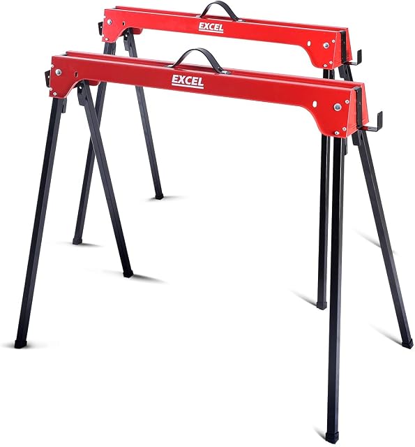 Excel Steel Saw Horse Heavy Duty Twin Pack