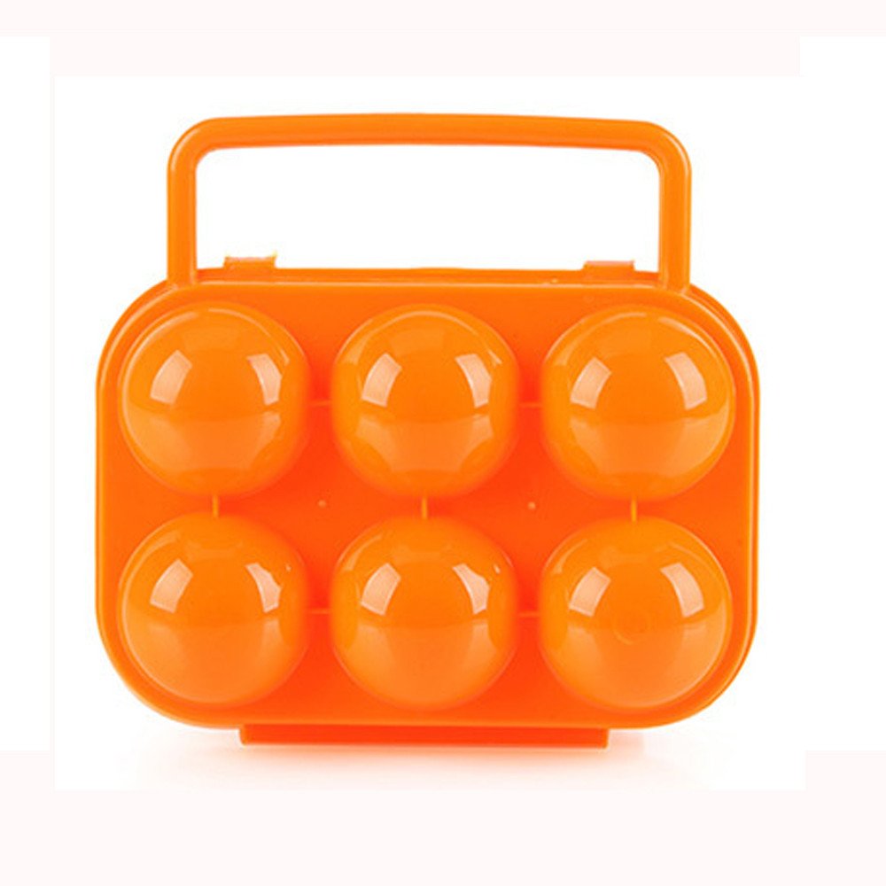 Pantry Cabinets for Kitchen Storage Egg Storage Folding 6 Portable Handle Holder Box Eggs Container Plastic Case Kitchen，Dining & Bar Reusable