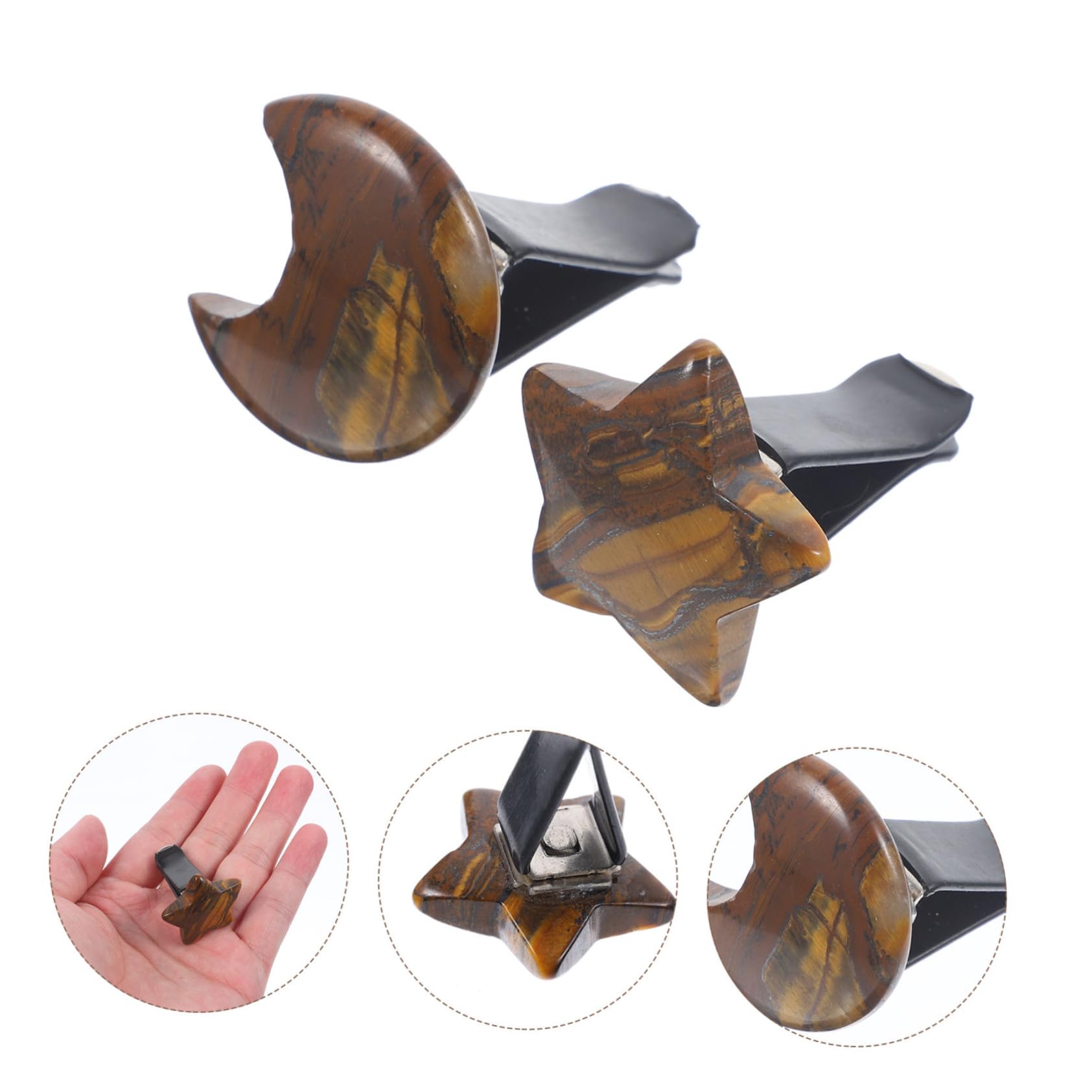 6stücke Auto Lüftung Clips Wasser Mond Und Stern Dekoration Einzigartiges Design Für Innenraum Passend Für Auto Büro Und Zuhause