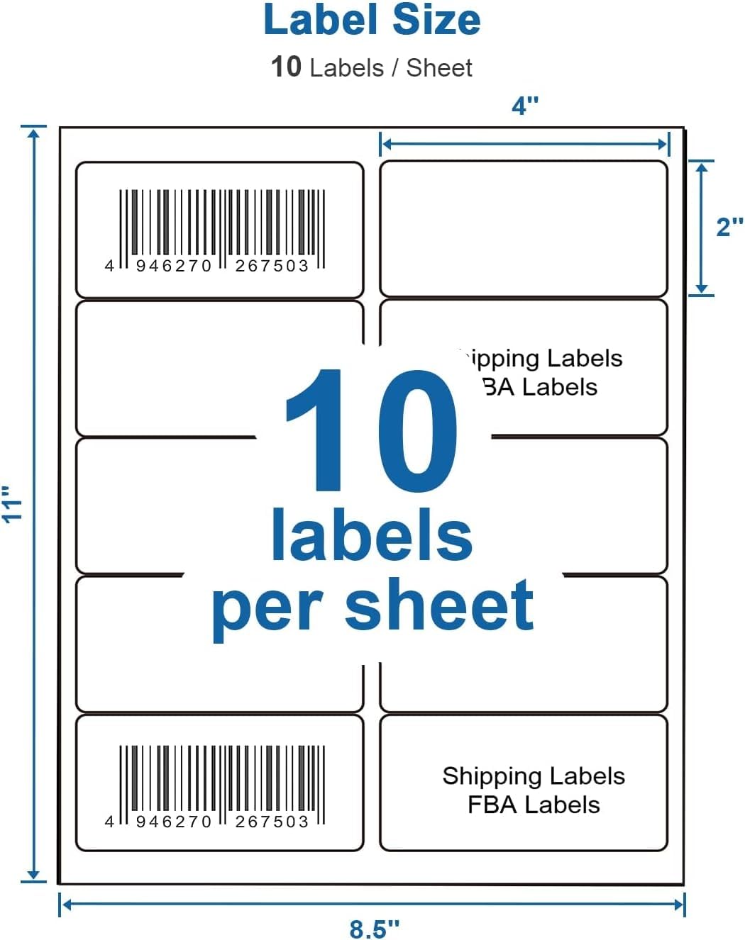 Snapklik.co : Shipping Address Labels, TRUNIU 2 X 4 Address Labels