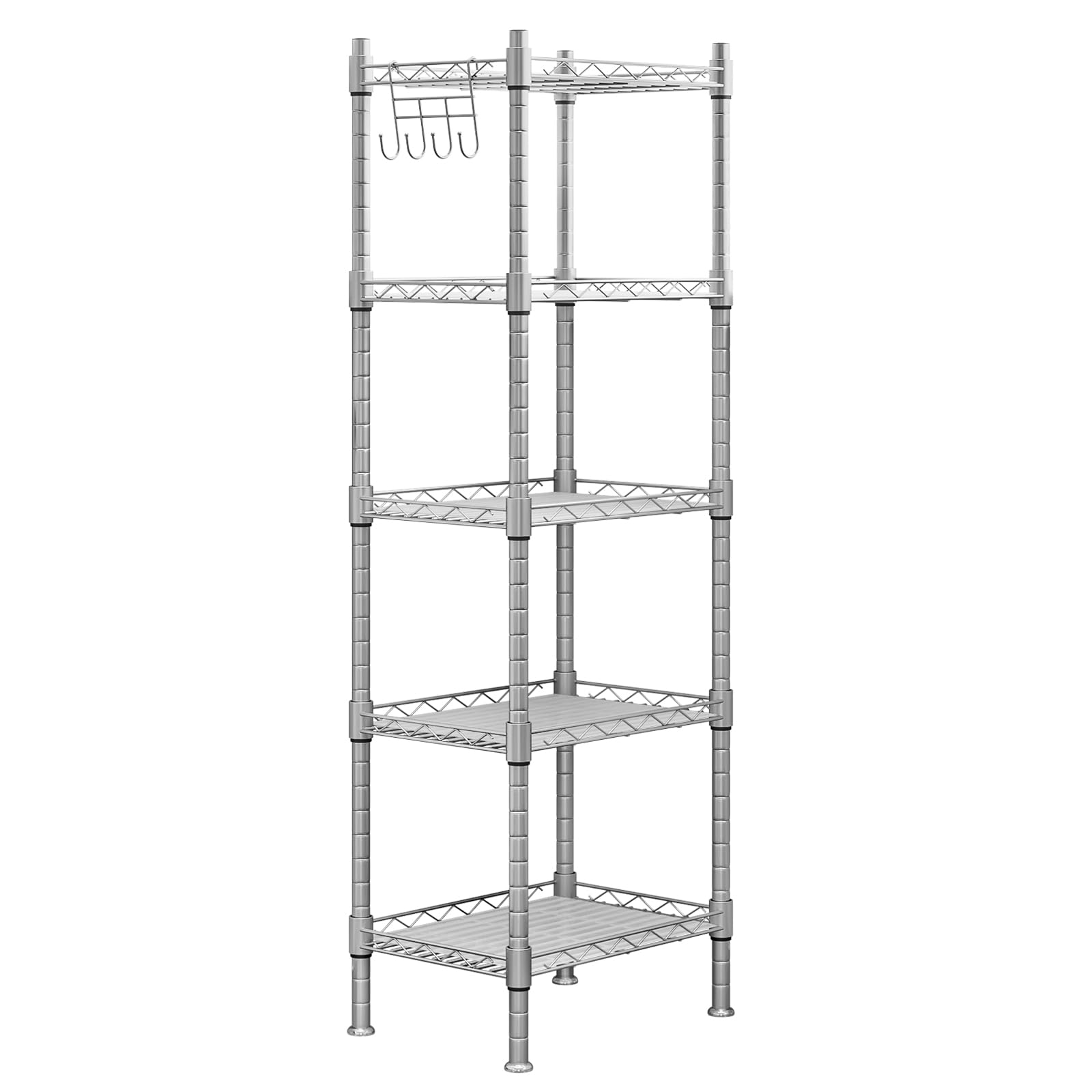 Small Wire Strorage Rack Snapklik.com : AZERPIAN 5 Wire Small Metal Storage Rack Adjustable ...