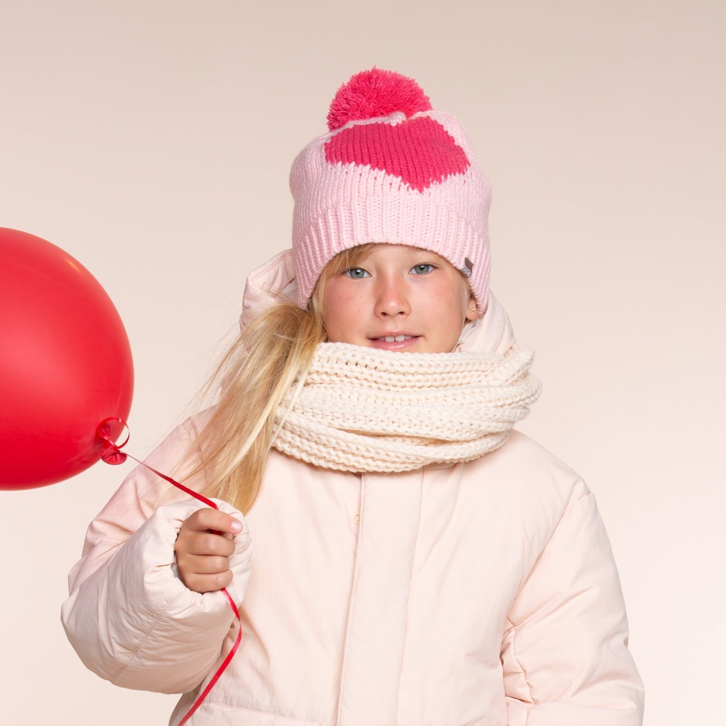 Girls Knit Winter Hat – Unique Fleece‑Lined Beanie for Kids 1–6 Years, Soft Warm Cozy Fall & Cold Weather Cap