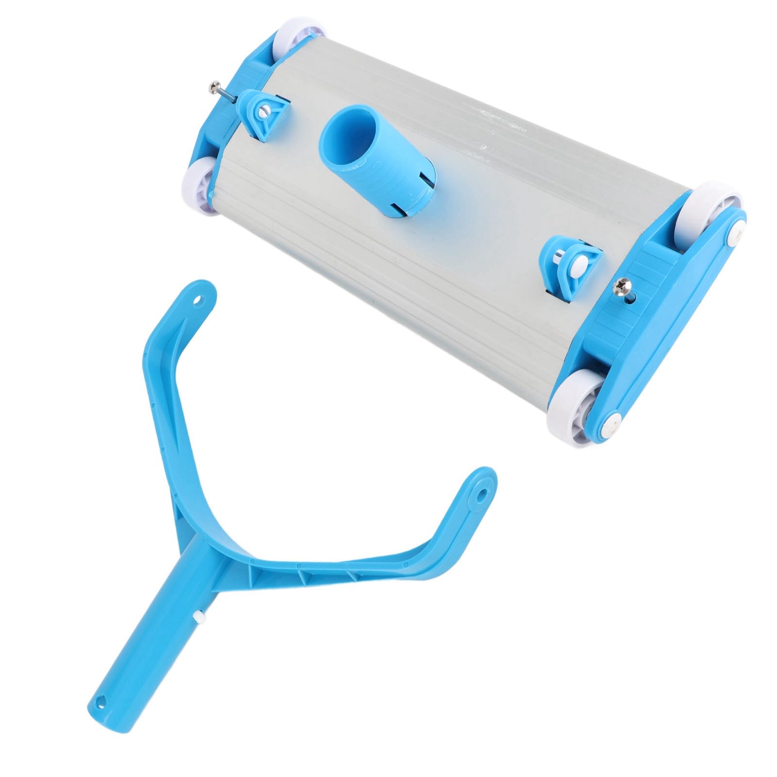 GOWENIC Cabezal de Vacío para Piscina de Aleación de Aluminio, Manual |Limpiador Flexible para Esquinas Paredes,Todo Tipo de Piscinas,Fácil Maniobra (48,3 cm/19 Pulgadas)