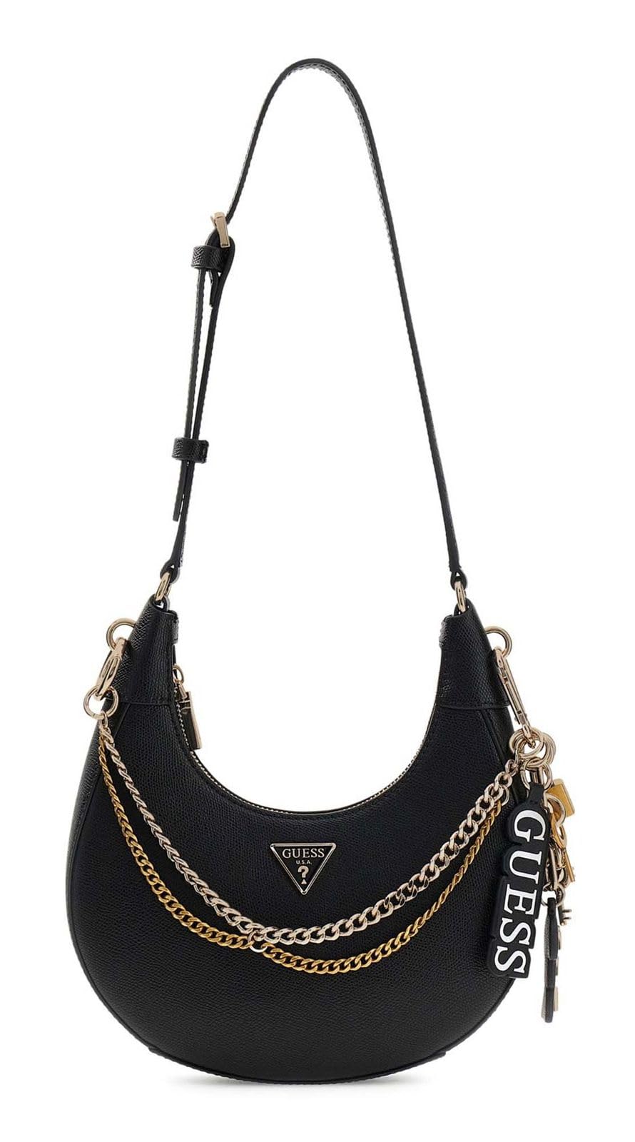 GUESS Shoulder Bag Davina | Schultertasche Schwarz