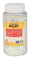Vista 1 de School Smart Craft Glitter, frasco de 7 onzas, nieve