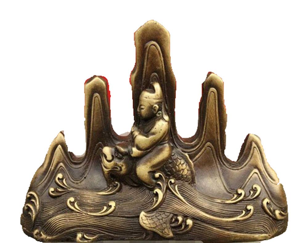 China Stationery Stiftehalter Libai Ride Drachenfisch Bronze