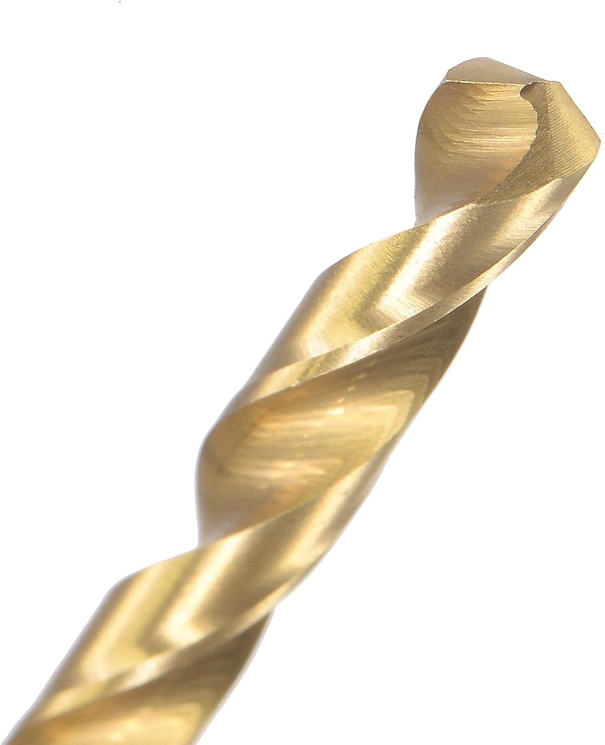 sourcing map High Speed Steel Straight Shank Twist Drill Bit Fully Ground Titanium Coated 3.8mm Drill Diameter 75mm Total Length 36mm Drill Bit Length 2 Pcs - Image 5