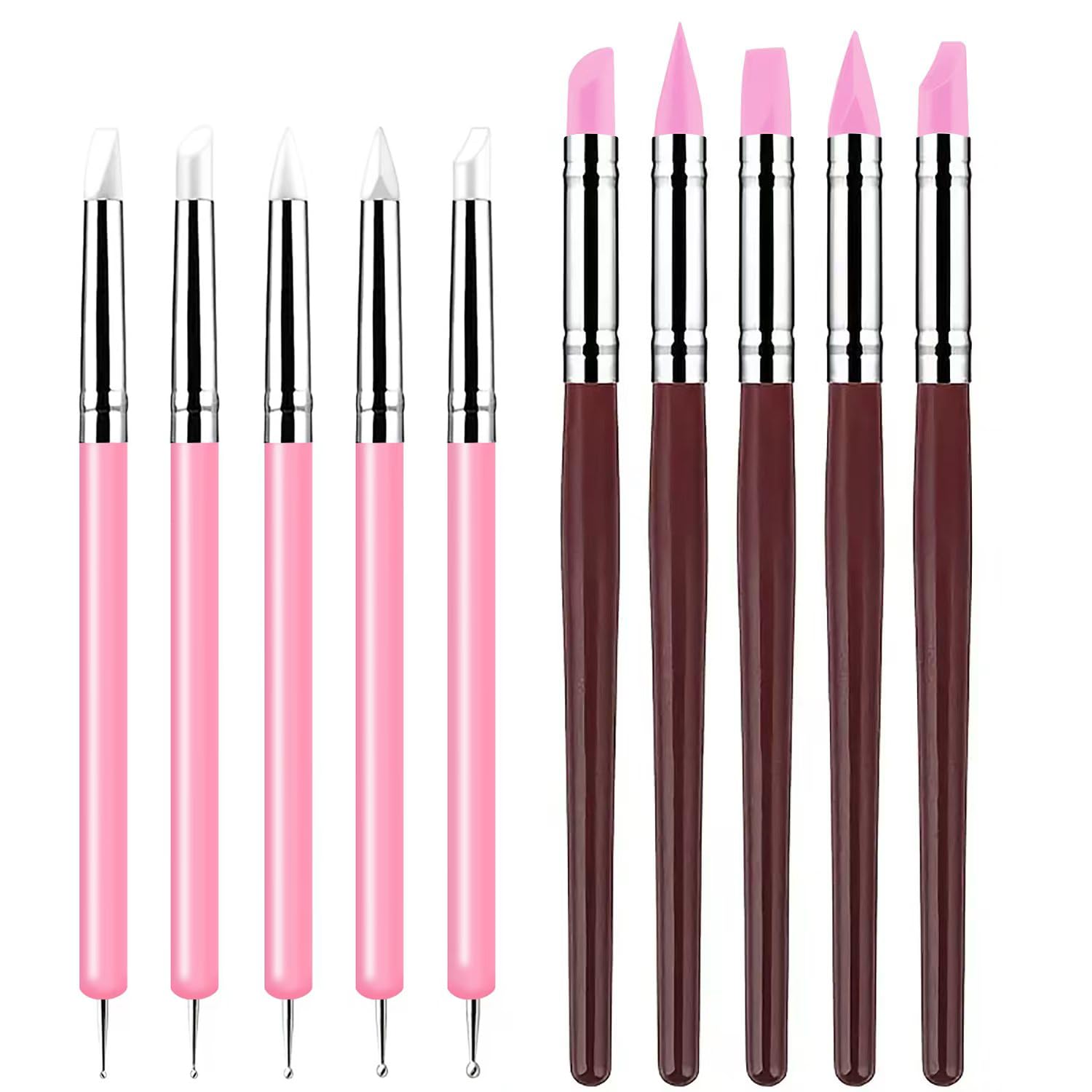 Clay Sculpting Tools Set - 10 Piece Silicone Kit -1