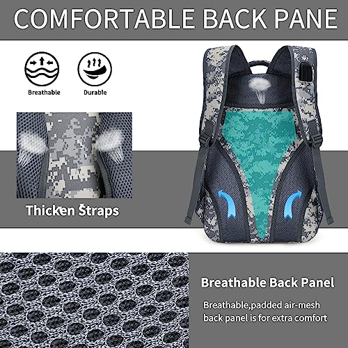 Outdoor Plus Camo Backpack,Military Teen Boys Backpacks For School, Army Bookbag With Usb Charging Port,40L #TOP2