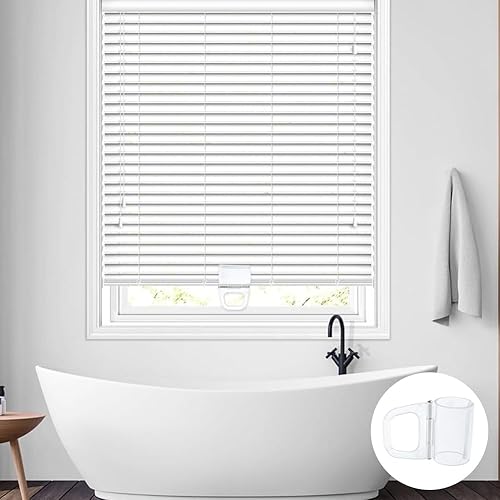 Miniatura 5 de Paquete de 12 persianas enrollables, clips de elevación con abrazadera de elevación, persianas enrollables inalámbricas, mango transparente,