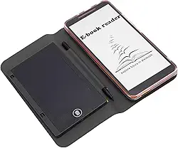 Pissente Leitor de E-book, Tela HD de 5,7 Polegadas Com Câmera e Alto-falante Integrados, 8.1, WiFi GPS, Suporta Vários Formatos de Documentos, Com Modo Noturno e Ajustes de Fonte,